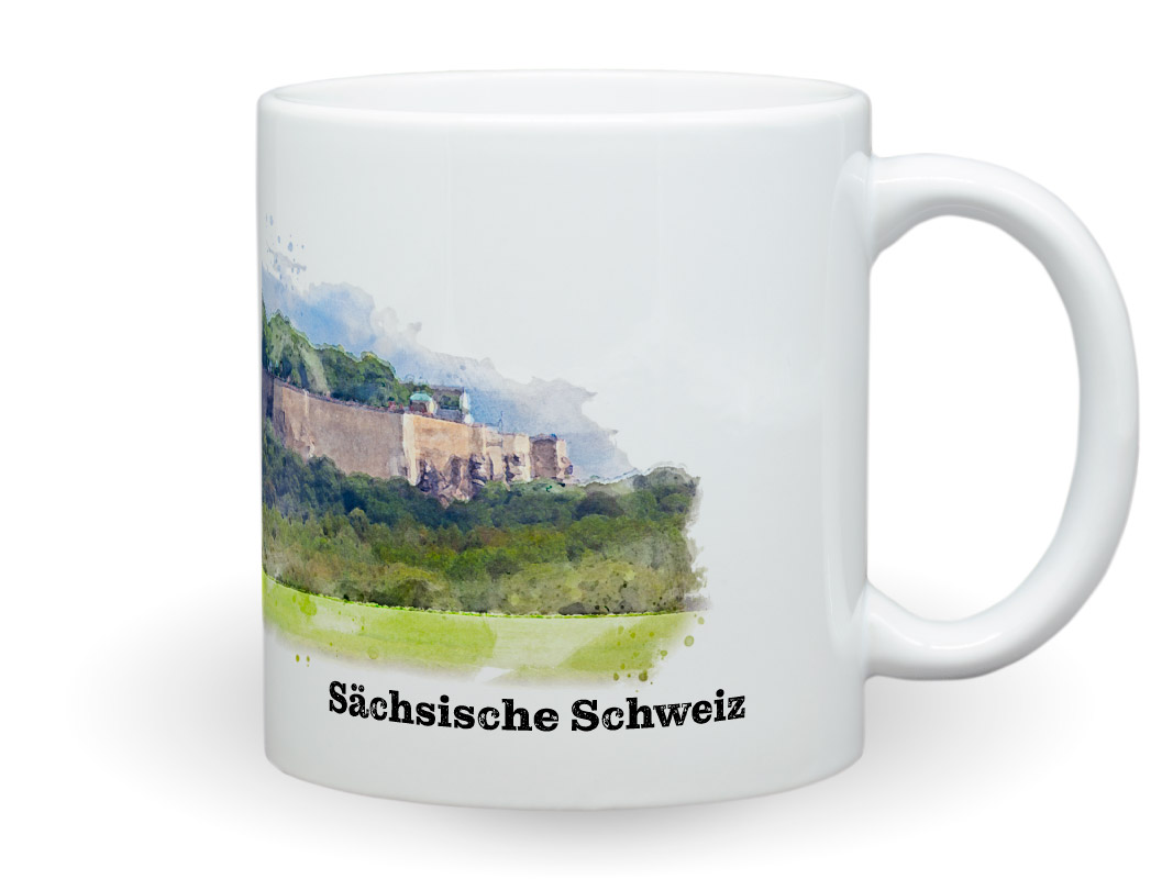 Tasse Festung Königstein Sächsische Schweiz