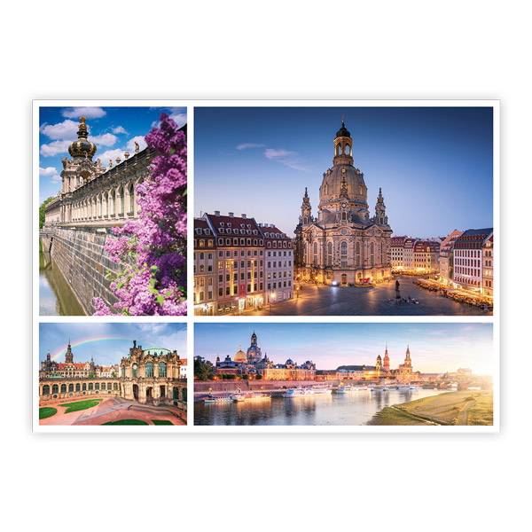 Ansichtskarte Dresden - Collage 2 - VPE - 50 Stück