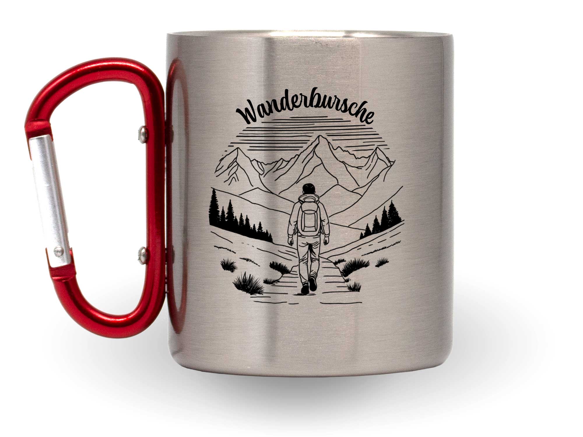 Karabinertasse "Wanderbursche" - VPE - 6 Stück