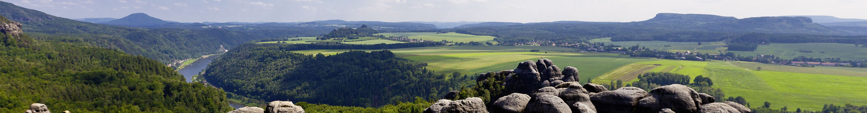 Wanderung Sächsische Schweiz Aussicht im Schrammsteingebiet