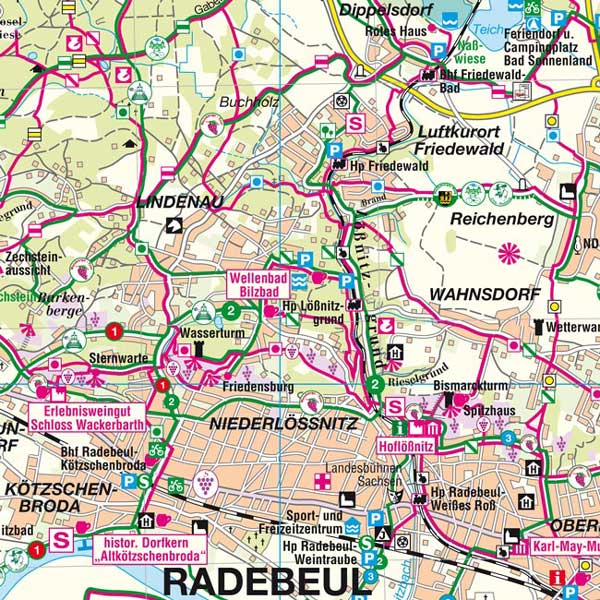 Wanderkarte Dresden Radebeul