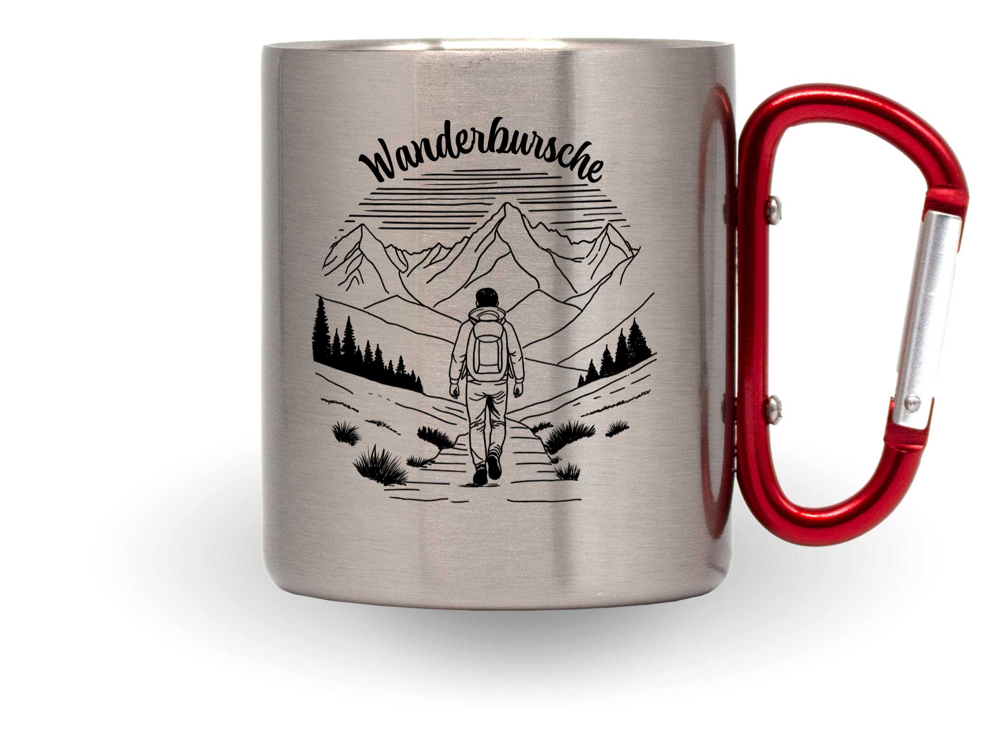 Karabinertasse "Wanderbursche" - VPE - 6 Stück