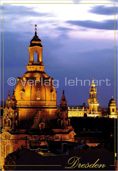Ansichtskarte Die Frauenkirche Dresden bei Nacht- VPE - 50 Stück