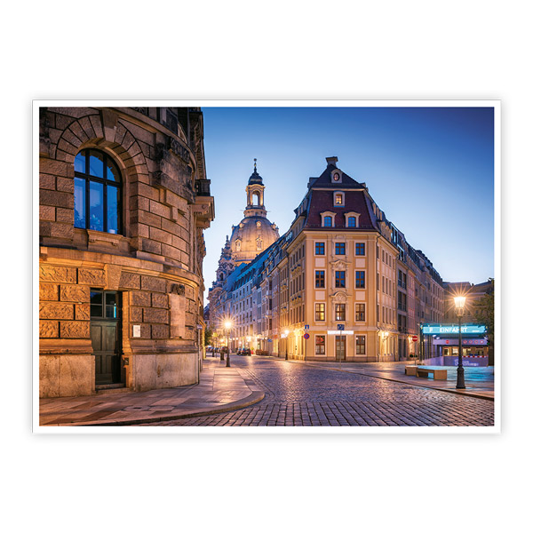Dresden - Rampische Straße mit Frauenkirche - VPE - 50 Stück